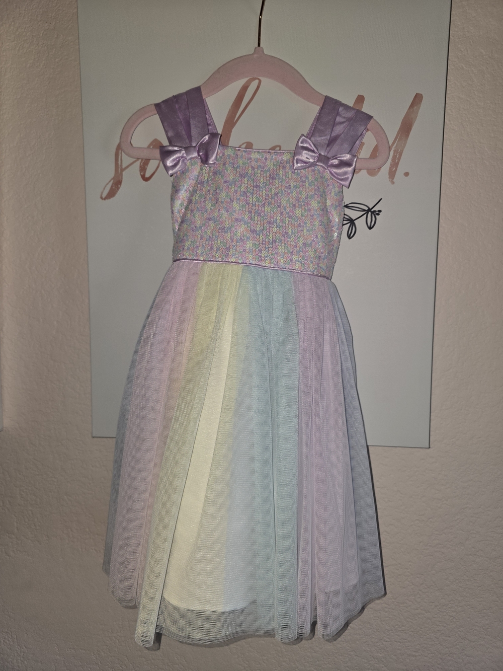 Girls' Pastel Color Block Dress Like New